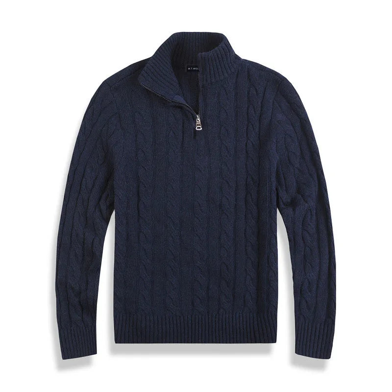 Archie | Men's Quarter-Zip Cable Knit Sweater